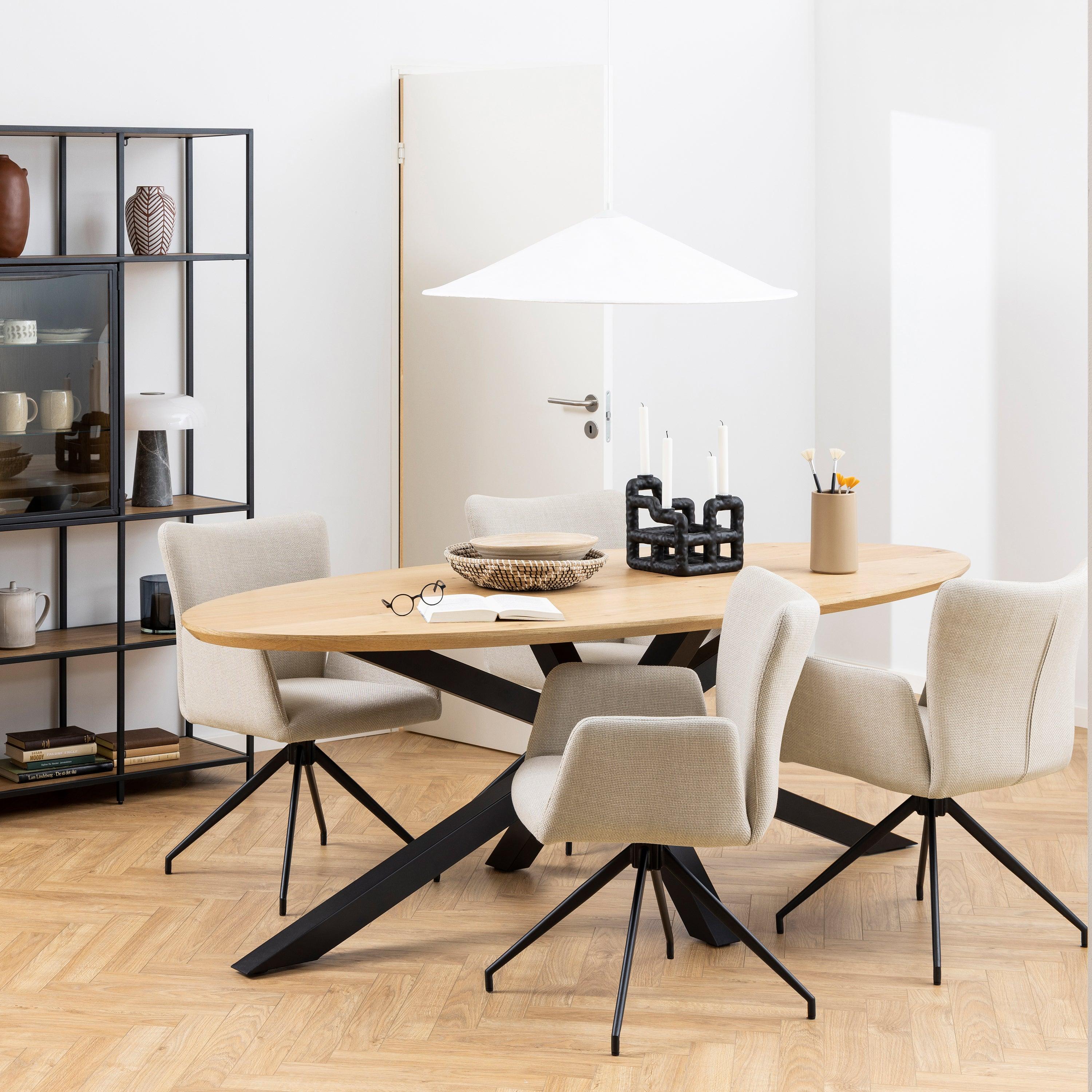 Halo Oval Dining Table - YANDZ HOME