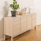 Linton Sideboard 3-4 Doors in White Oak - YANDZ HOME
