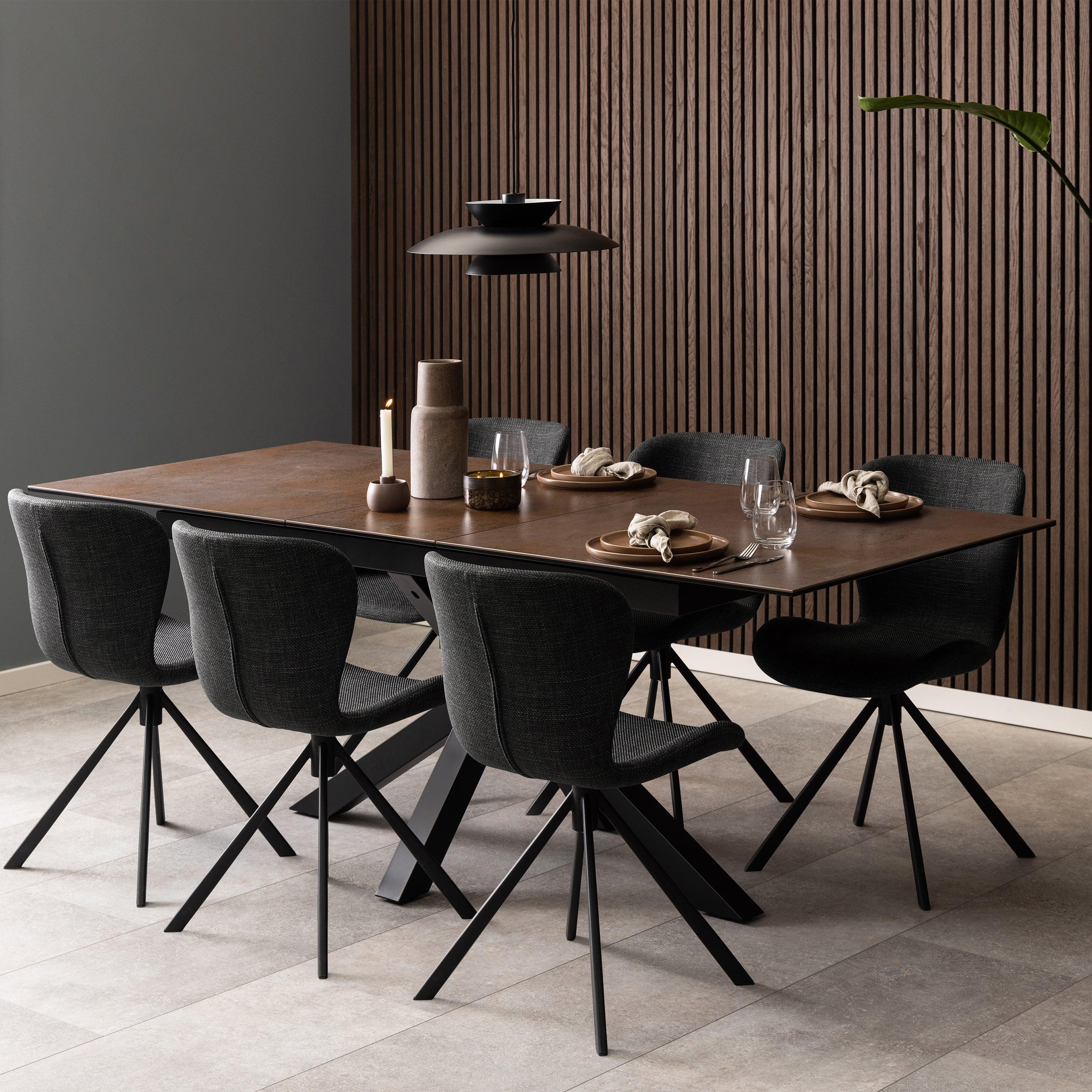 Halo 2 Extendable Dining Table with Ceramic Top - YANDZ HOME