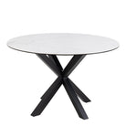 Halo Round Dining Table with Ceramic Top - YANDZ HOME