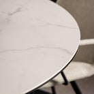 Halo Round Dining Table with Ceramic Top - YANDZ HOME