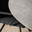 Halo Round Dining Table with Ceramic Top - YANDZ HOME