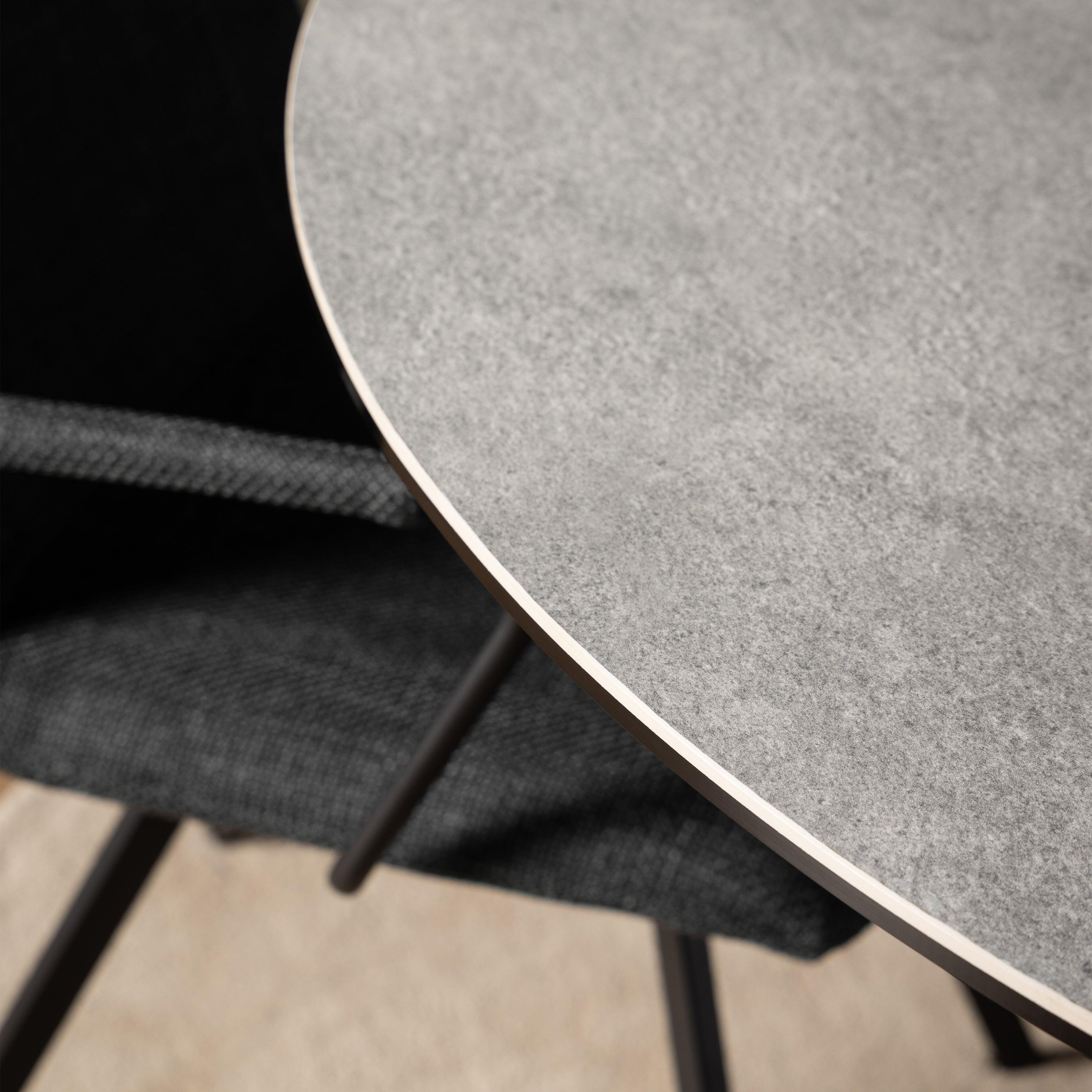 Halo Round Dining Table with Ceramic Top - YANDZ HOME