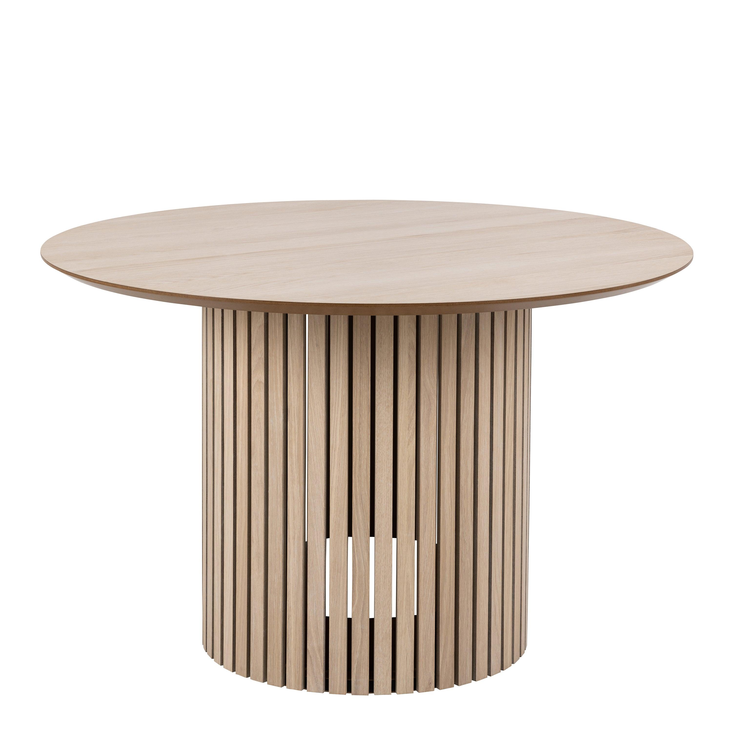 Linton Round Dining Table in White Oak - YANDZ HOME