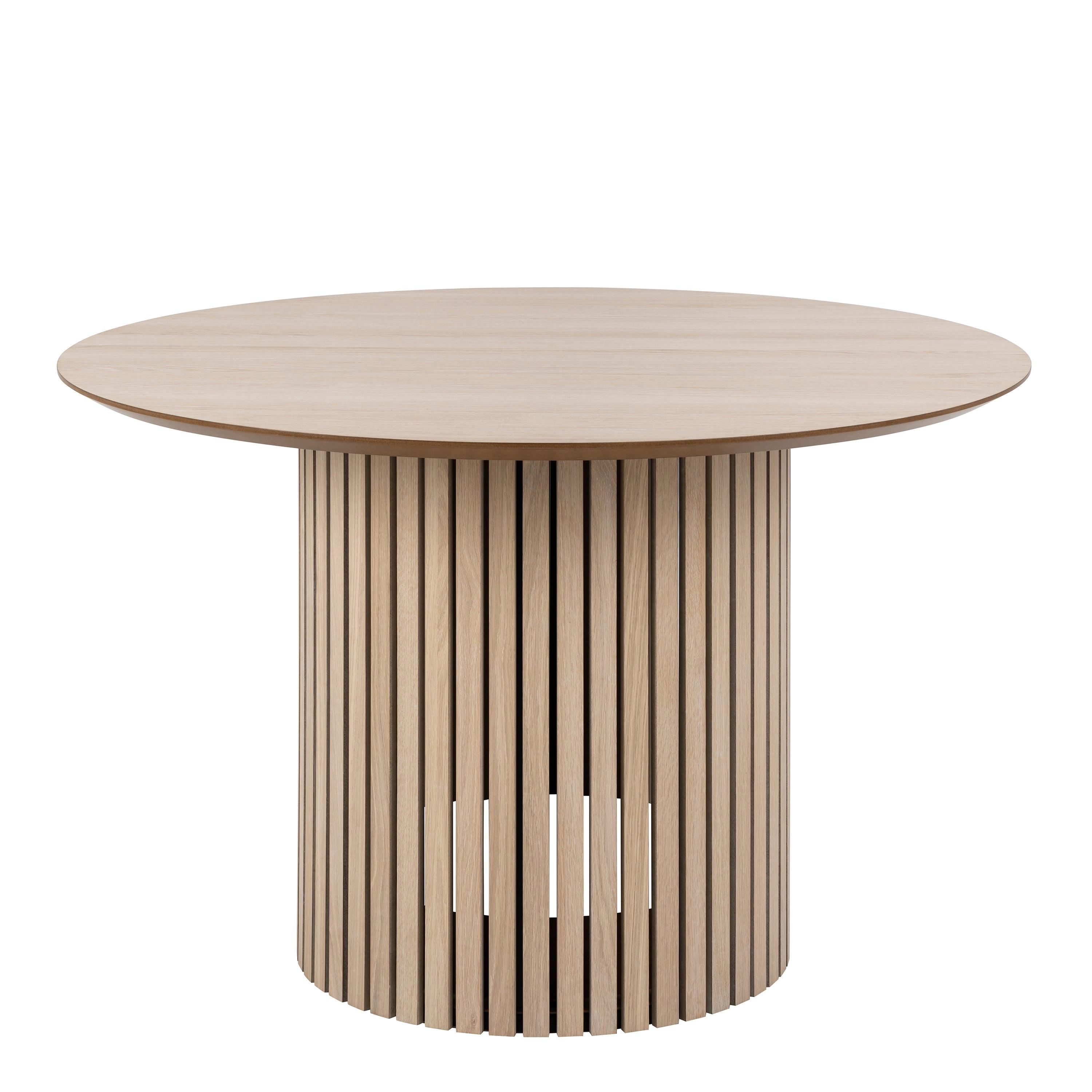 Linton Round Dining Table in White Oak - YANDZ HOME