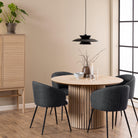 Linton Round Dining Table in White Oak - YANDZ HOME