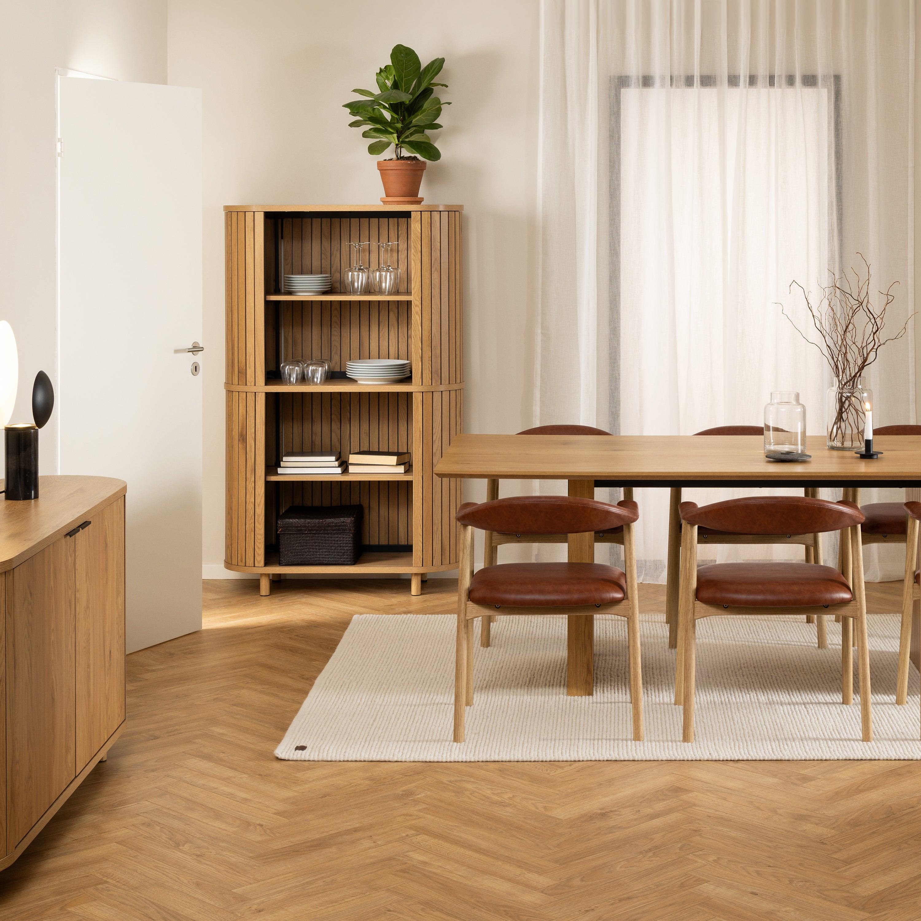 Freya Bookcase in Oak - YANDZ HOME