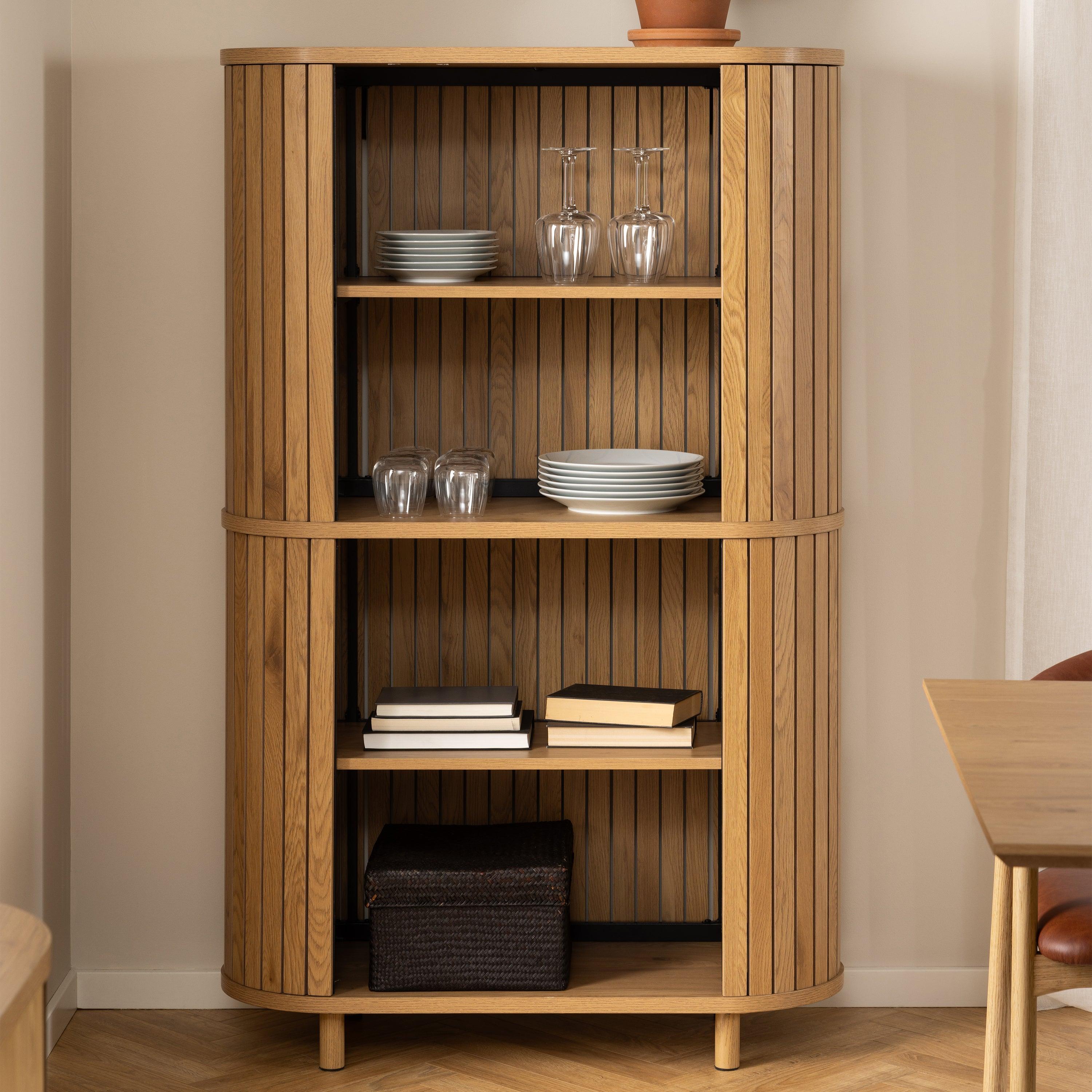 Freya Bookcase in Oak - YANDZ HOME