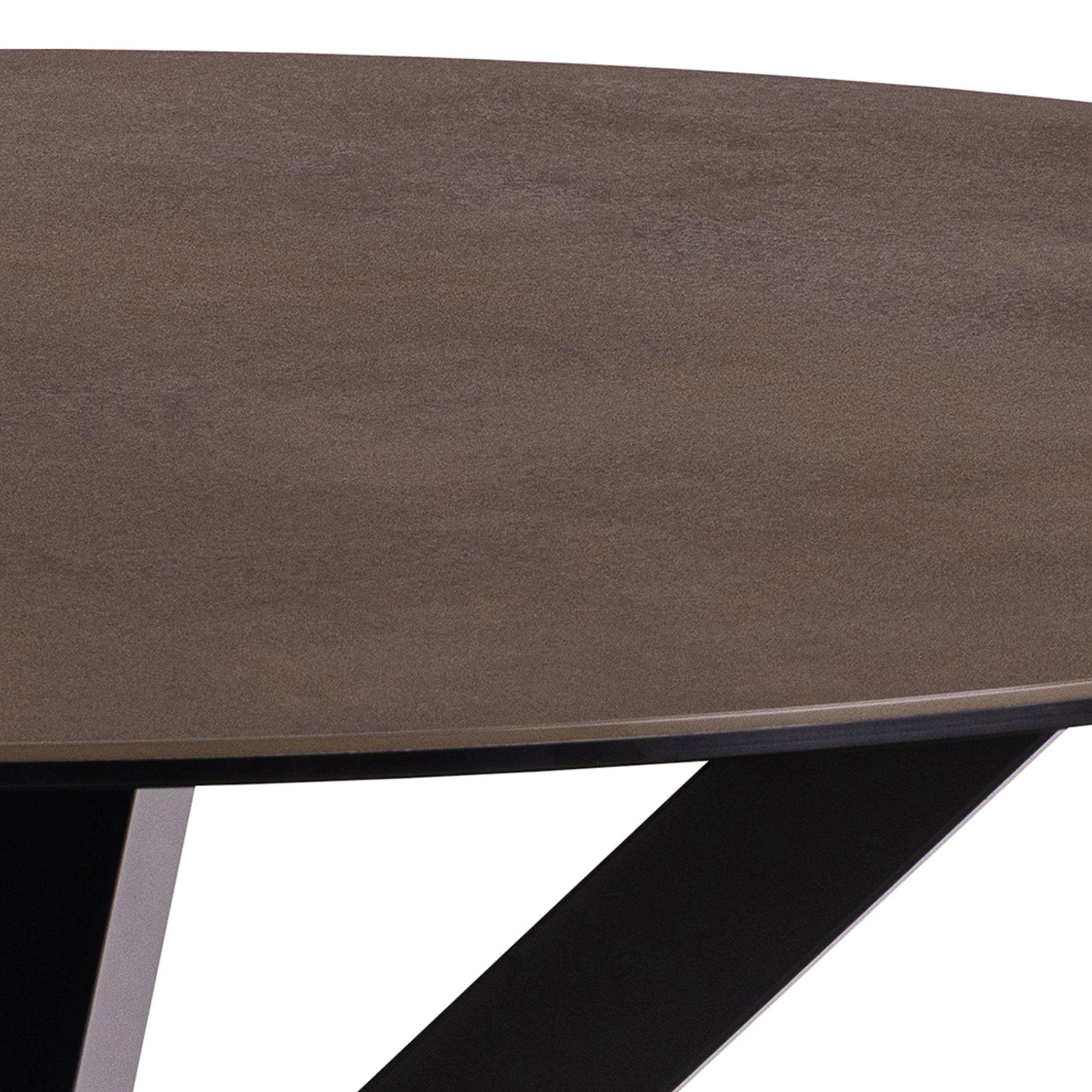 Halo Round Dining Table with Ceramic Top - YANDZ HOME