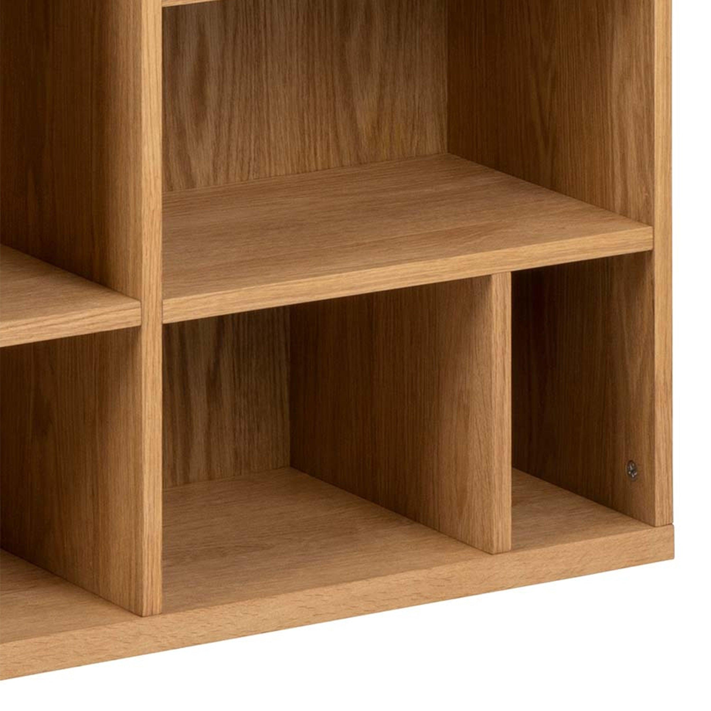 Amara 3-Door Large Bookcase in Oak - YANDZ HOME