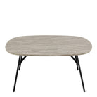 Athena Coffee Table – Grey Marble Effect & Steel - YANDZ HOME