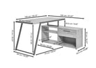Erenda L-shaped desk - YANDZ HOME