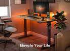 Rustic brown Electric desk - YANDZ HOME